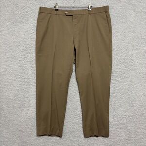 Men's Professional Wool Dress Pants Comfort Waist Tailored Classic 42